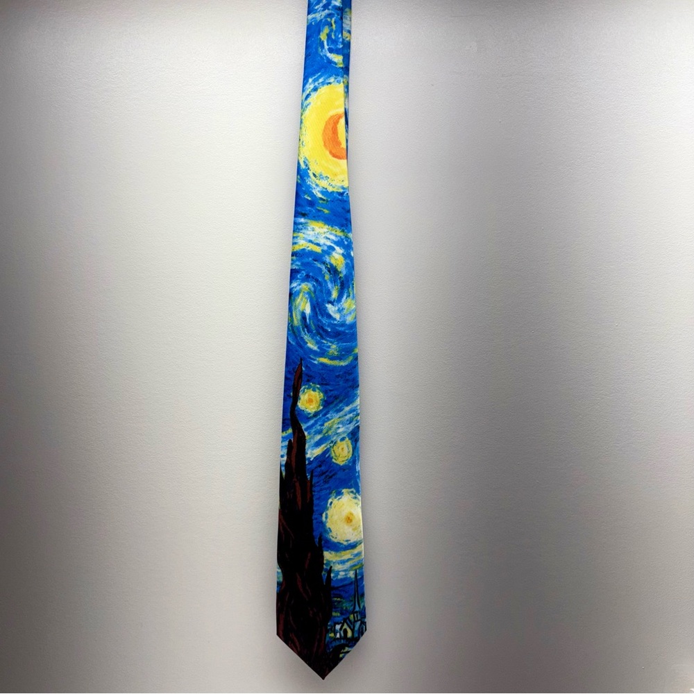 Van Gogh Starry Night Neck Tie from Three Rooker Necktie Company